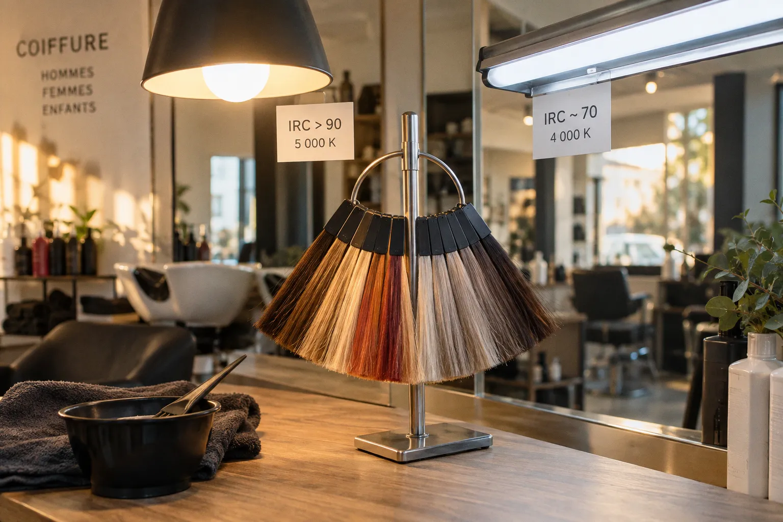Éclairage du salon : l'impact de l'IRC sur vos colorations