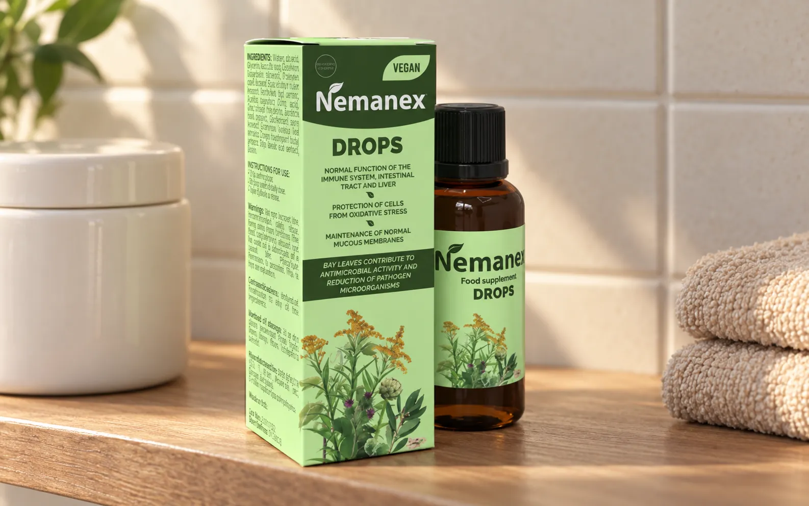 Nemanex Cystitis — le produit au quotidien